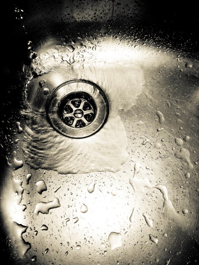 water in sink