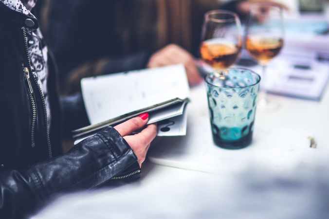 book in the girls hands